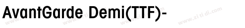 AvantGarde Demi(TTF)字体转换